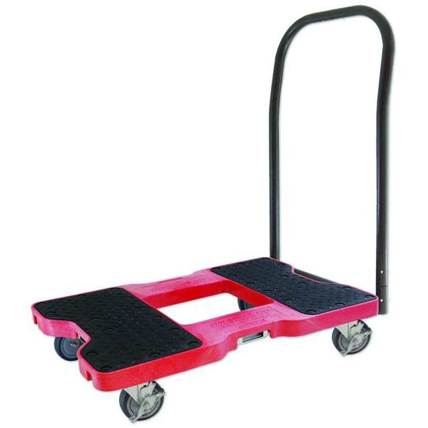 Platfrm Truck, 1500lb, 4 Swivel Castrs, Red