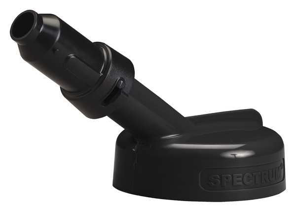 Storage Lid, HDPE, 6.25in.H, 5.75in.L, Black