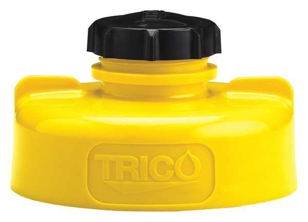 Storage Lid, HDPE, 3.25 in. H, Yellow