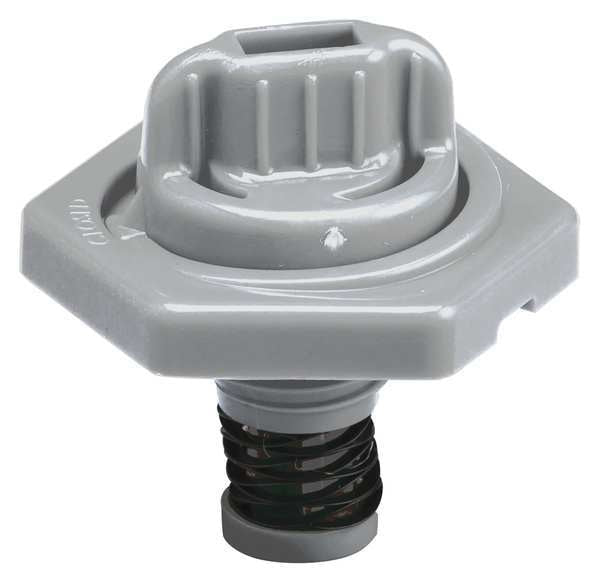 Breather Vent, HDPE/PVC, 1.50 in. H, Gray