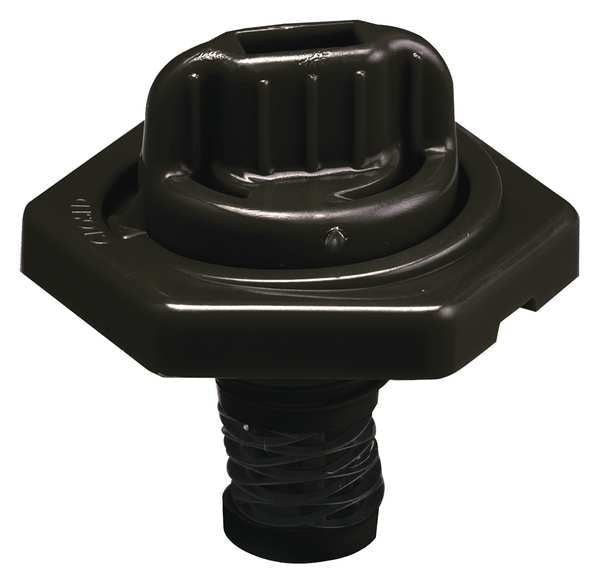 Breather Vent, HDPE, 1.50 in. H, Black