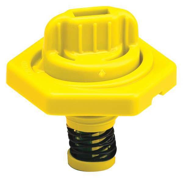 Breather Vent, HDPE, 1.5 in. H, Yellow