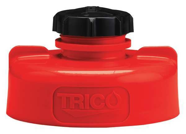 Storage Lid, HDPE, 3.25 in. H, Red