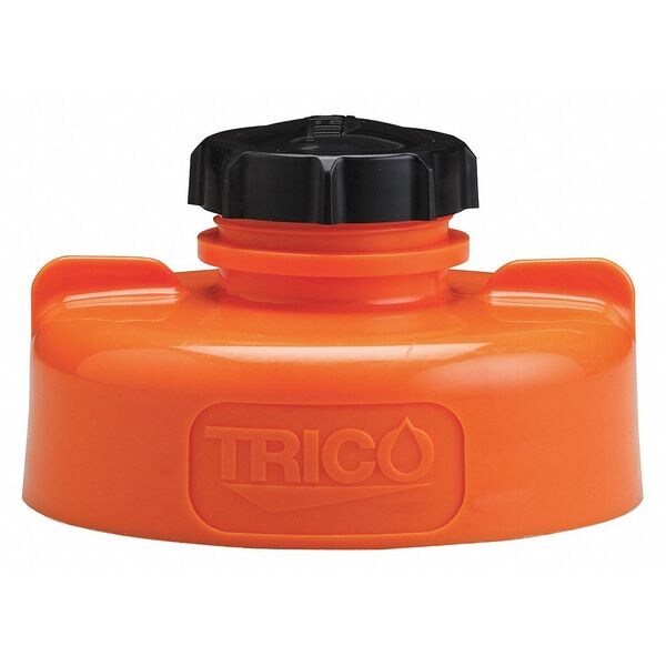 Storage Lid, HDPE, 3.25 in. H, Orange