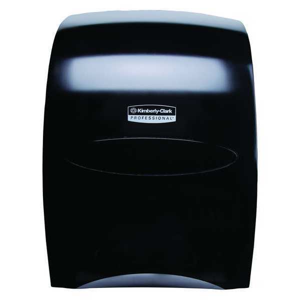 Sanitouch Manual Hard Roll Towel Dispenser, Black, for 1.75