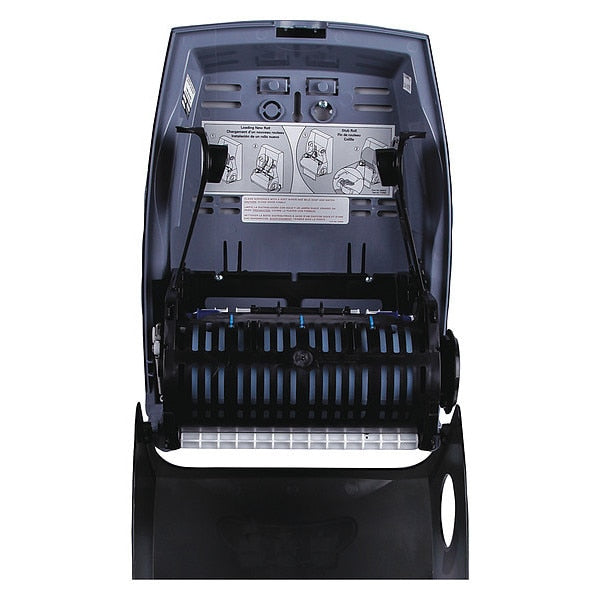 Sanitouch Manual Hard Roll Towel Dispenser, Black, for 1.75