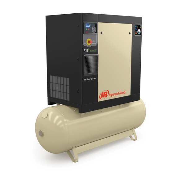 Rotary Screw Air Compressor, 80 gal, 16.0A