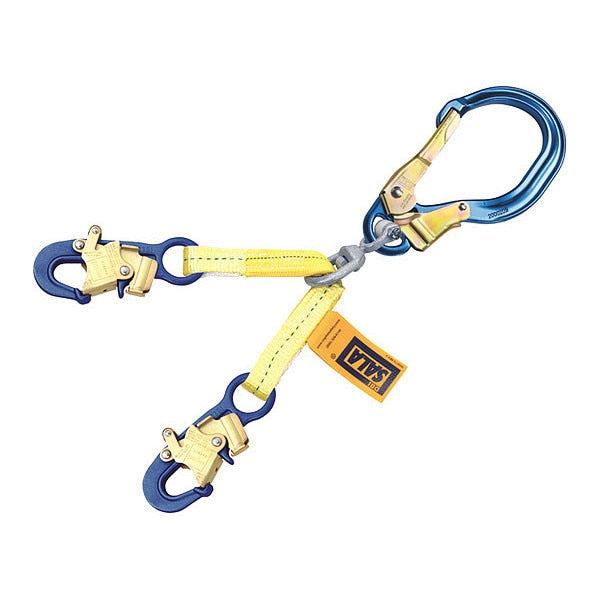 Rebar Positioning Lanyard, 22 in, 310 lb Weight Capacity, Yellow
