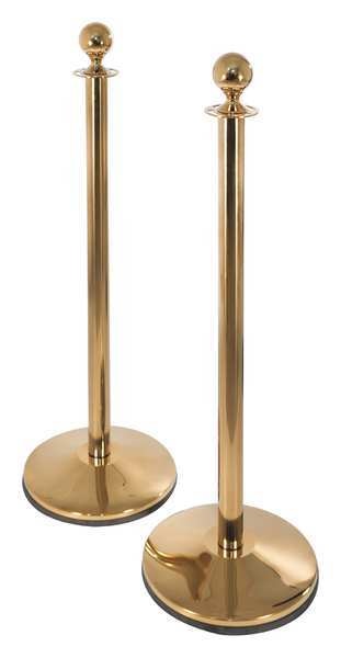 Ball Top Rope Post, 41inH, Sloped, PK2