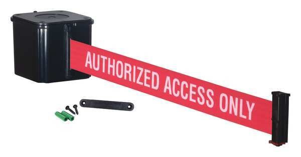 Retractable Belt Barrier, Black, 20 ft.