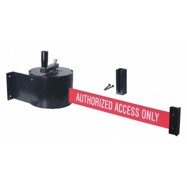 Retractable Belt Barrier, 50 ft., Black