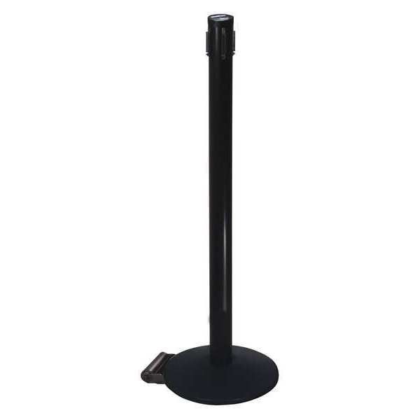 Single Belt Receiver Post, 40in.H, Black