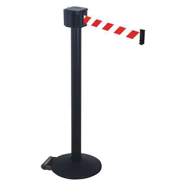 Belt Barrier, Red/White, Black ABS