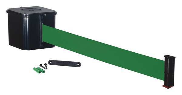 Retractable Belt Barrier, 30 ft., Green