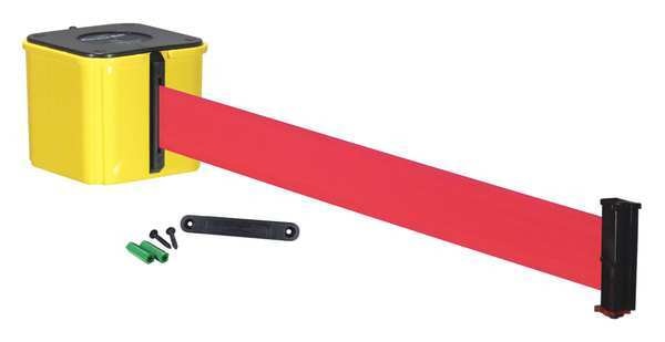 Retractable Belt Barrier, 30 ft., Red