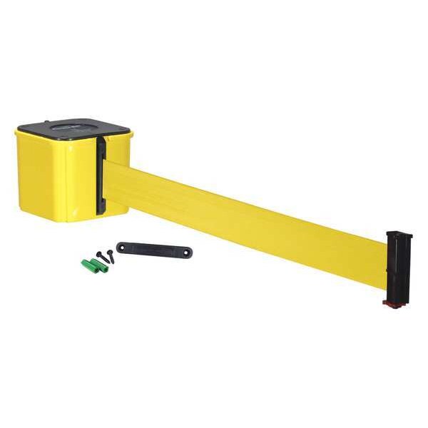 Retractable Belt Barrier, 30 ft., Yellow