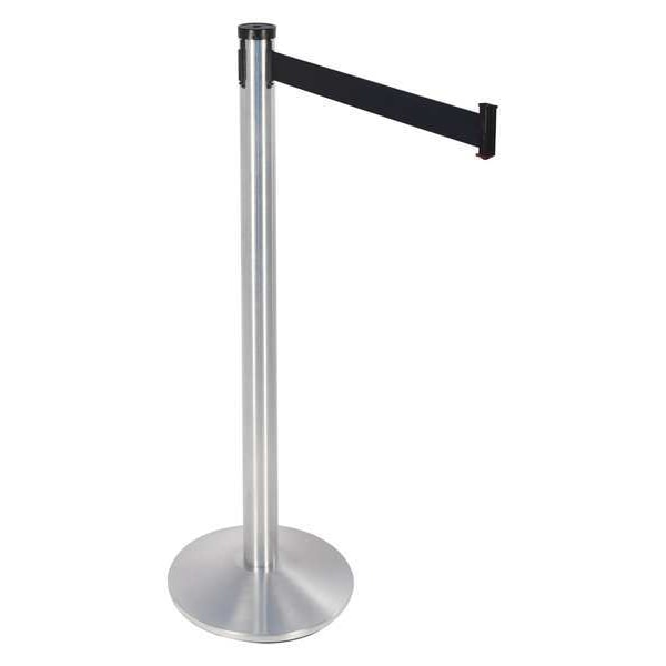Belt Barrier, Black, Sloped, Cast Iron