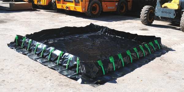 Spill Cont. Berm, Stake Wall, 5385 gal.