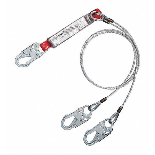 Shock Absorbing Lanyard, 6 ft., 310 lb. Weight Capacity