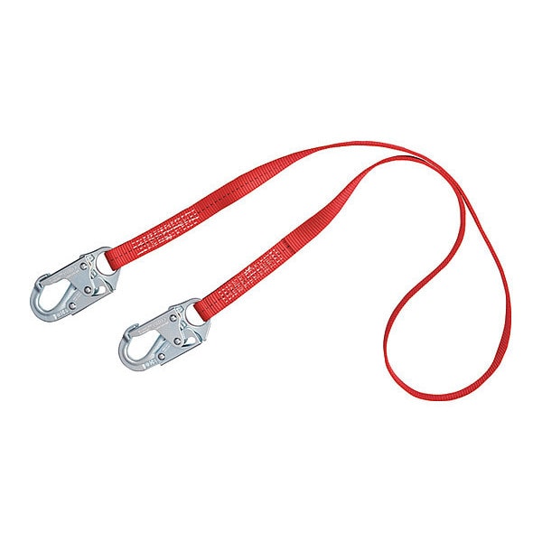Positioning Lanyard, 6 ft., 310 lb. Weight Capacity, Red