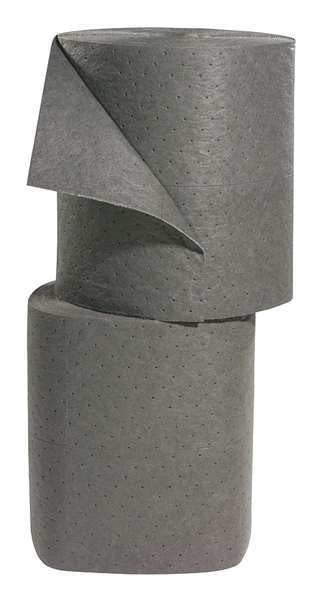 Sorbents, 49.8 gal. Universal Absorbed, Gray, Polypropylene, 2 PK