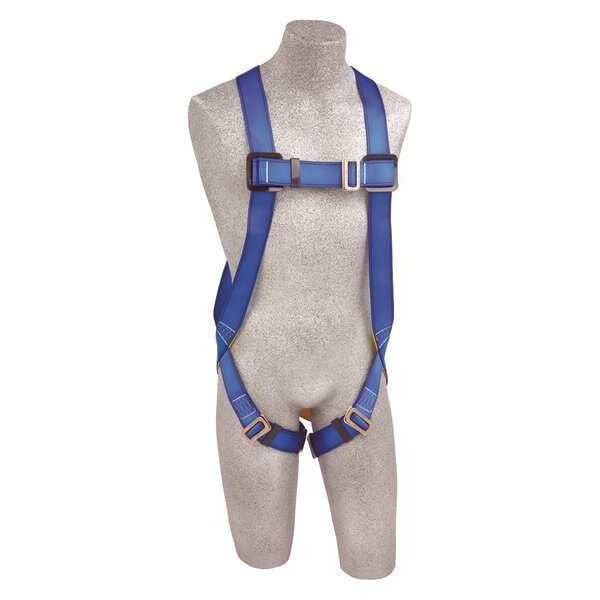 Full Body Harness, Vest Style, 2XL, Polyester, Blue
