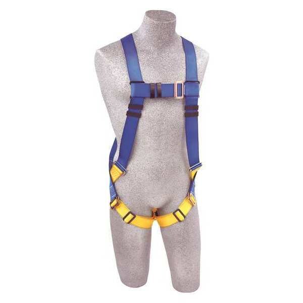 Full Body Harness, Vest Style, Universal, Polyester, Blue