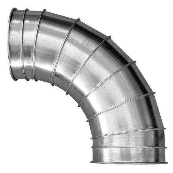 Elbow, 90 Degree, Steel, Round, 20 ga Thick