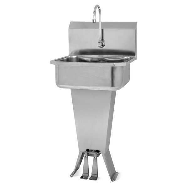 Hand Sink, With Faucet, 19 In. L, 18 In. W