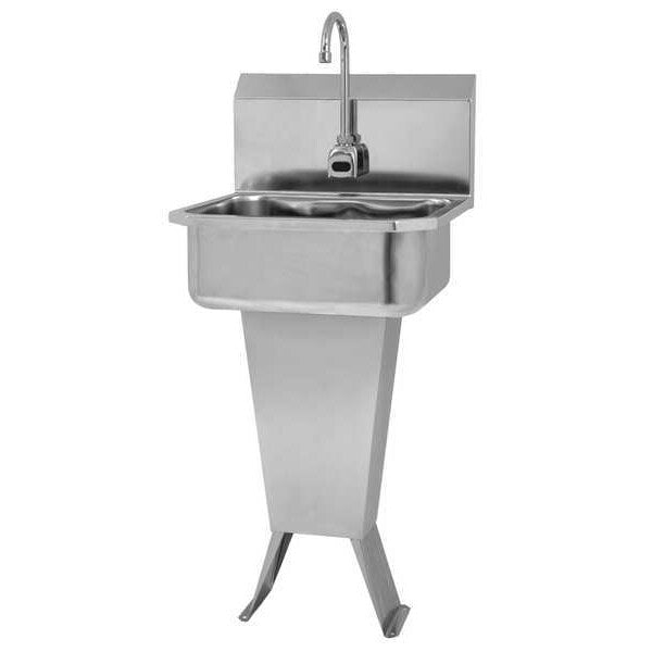 Hand Sink, With Faucet, 19 In. L, 18 In. W