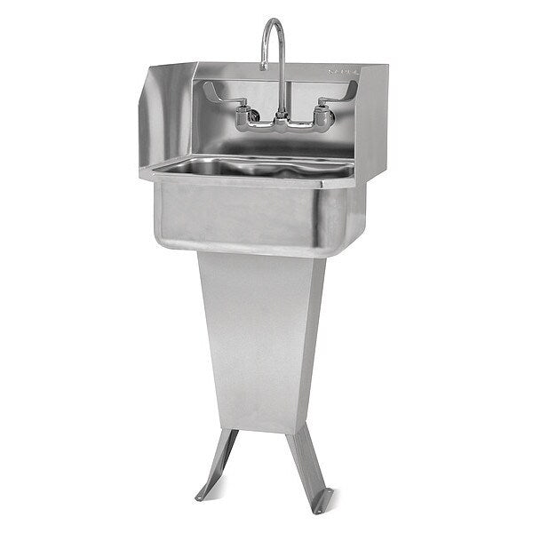 Hand Sink, With Faucet, 19 In. L, 18 In. W