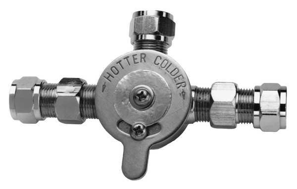 Mixing Check Valve, 3/8 In Comp, Brass