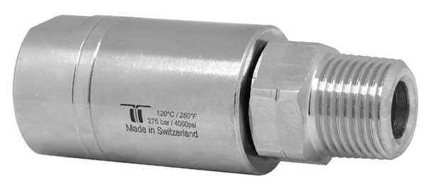 Rotary Union, DGS, NPTF x NPTM, 1/4x 3/8In