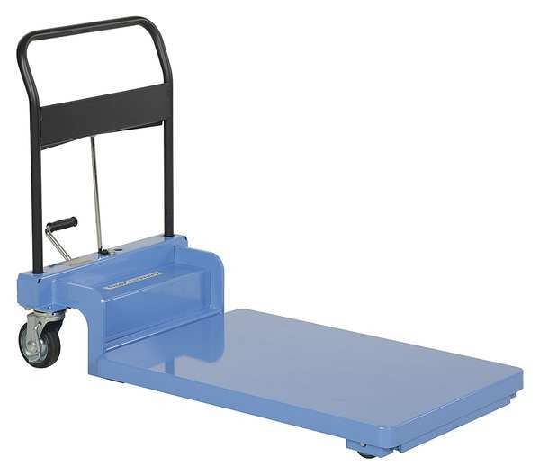 Low-Profile Hydraulic Scissor Cart, Heavy Duty
