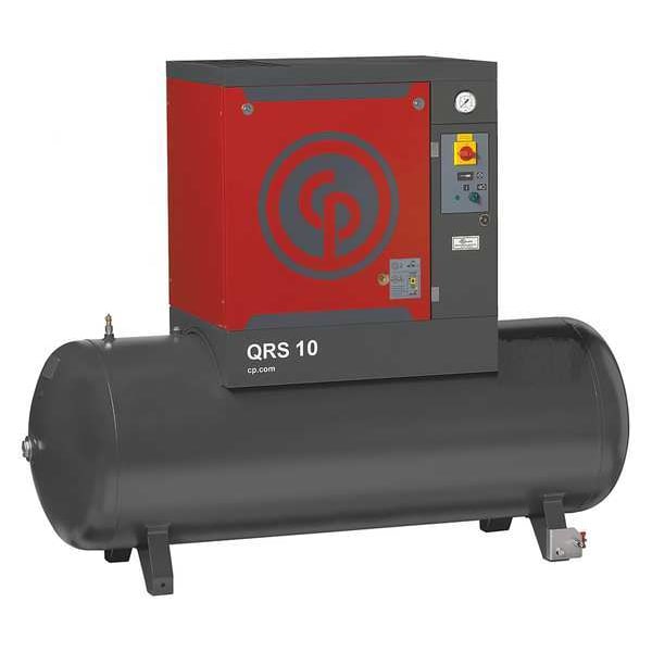 Rotary Screw Air Compressor, 10HP, 120gal.