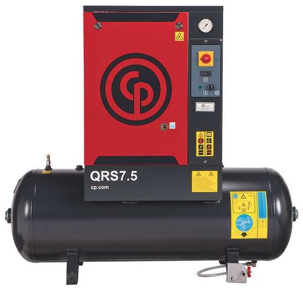 Rotary Screw Air Compressor, 7.5HP, 1Ph