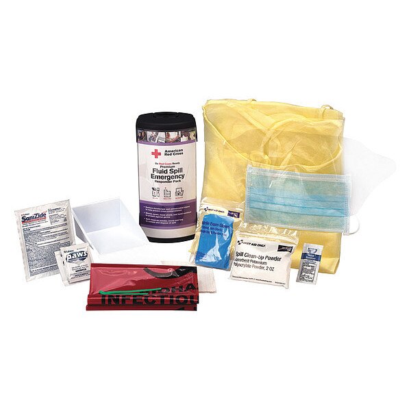 Fluid Spill RespndrPck, Plastc Tube, Clear