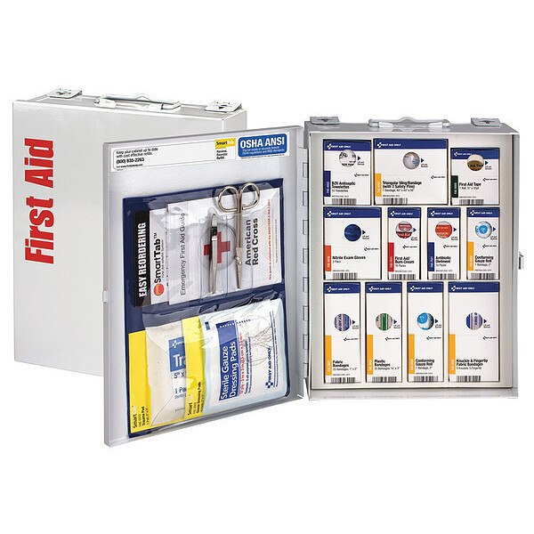 Bulk First Aid kit, Metal, 25 Person