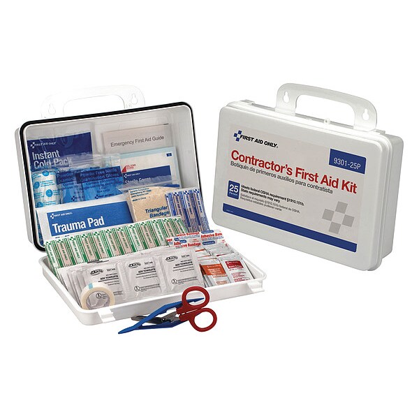 Bulk First Aid kit, Plastic, 25 Person
