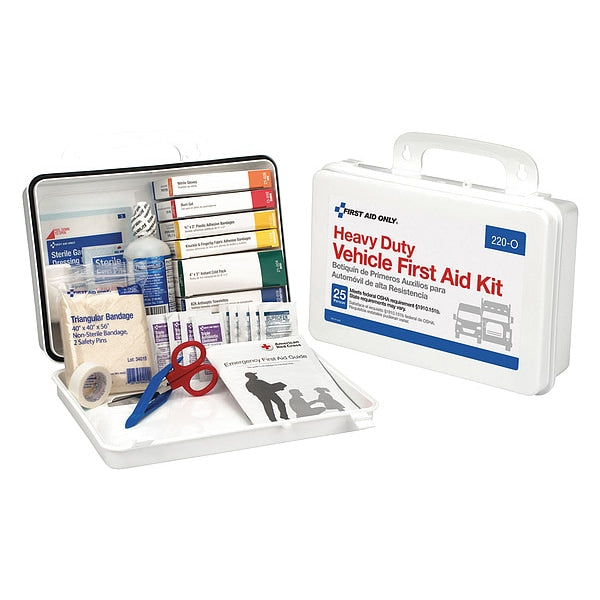 Bulk First Aid Kit, Plastic, 25 Person