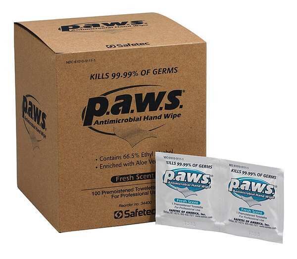 Antimicrobial Sanitizing Wipe, Box, White