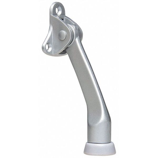 Lever Door Holder, Cast Zinc, Sliver, 1-55/64