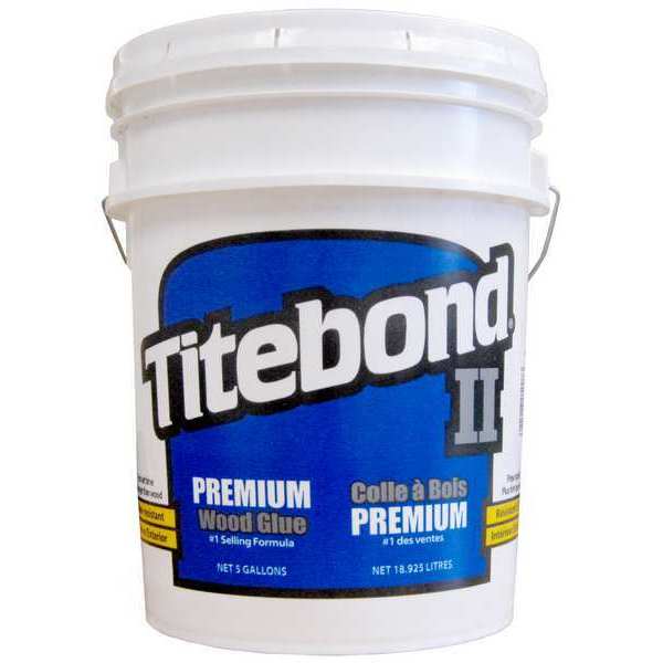 Wood Glue, 5 gal, Pail, II Premium