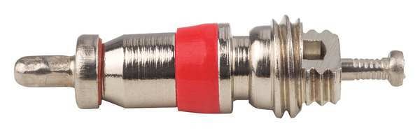 Short Tire Valve Core, Brass, PK100