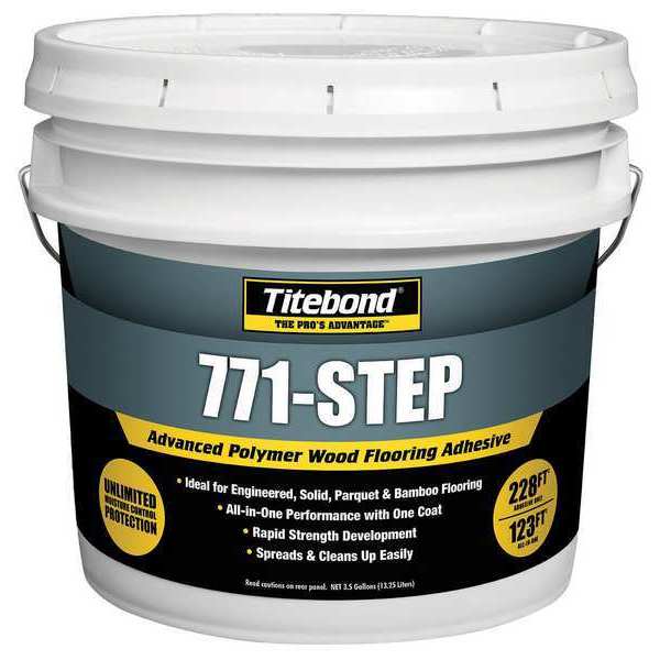 Floor Adhesive, 771-Step Series, Tan, 3.5 gal, Pail