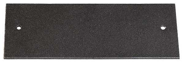 Blank Cover Plate, Gray, Steel