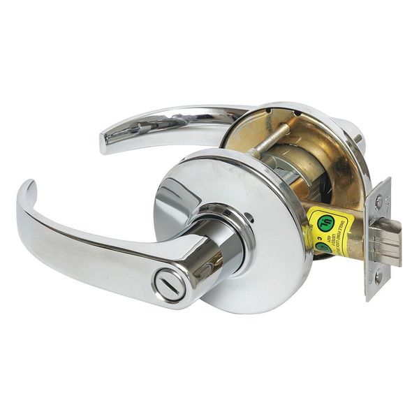 Lever Lockset, Mechanical, Privacy, Grd. 1