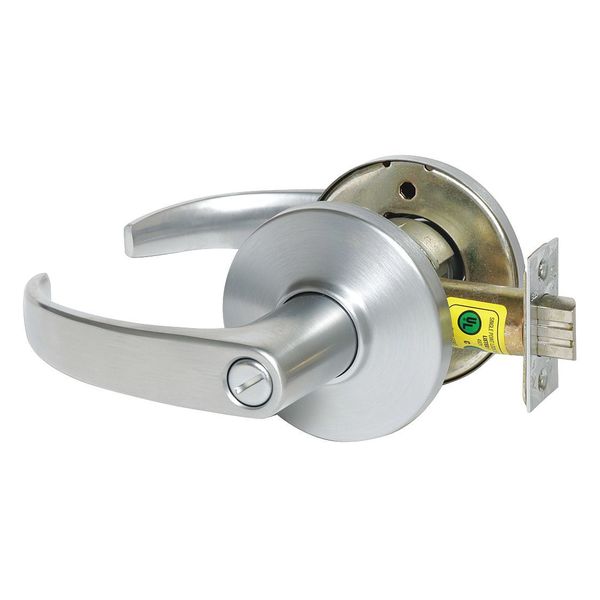 Lever Lockset, Mechanical, Privacy, Grd. 1
