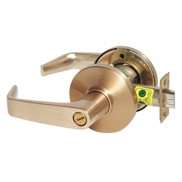 Lever Lockset, Mechanical, Privacy, Grd. 1