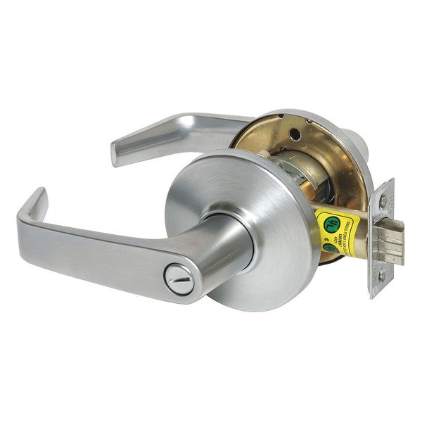 Lever Lockset, Mechanical, Privacy, Grd. 1